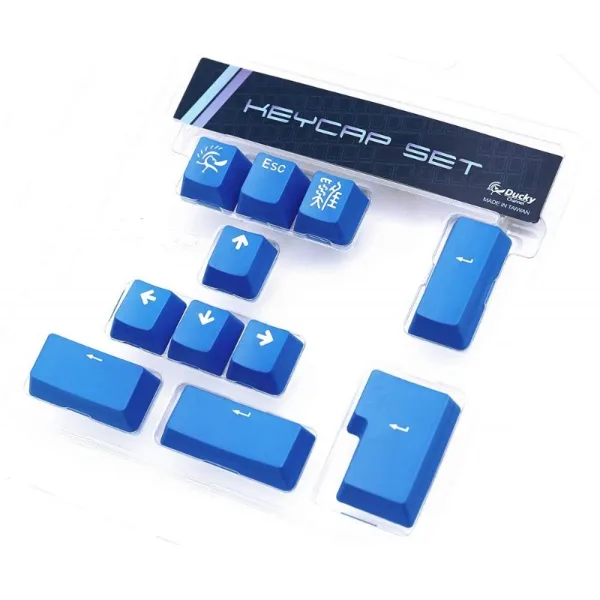 SET 11 TECLAS DUCKY BLUE PBT DOUBLE SHOT  KEYCAP