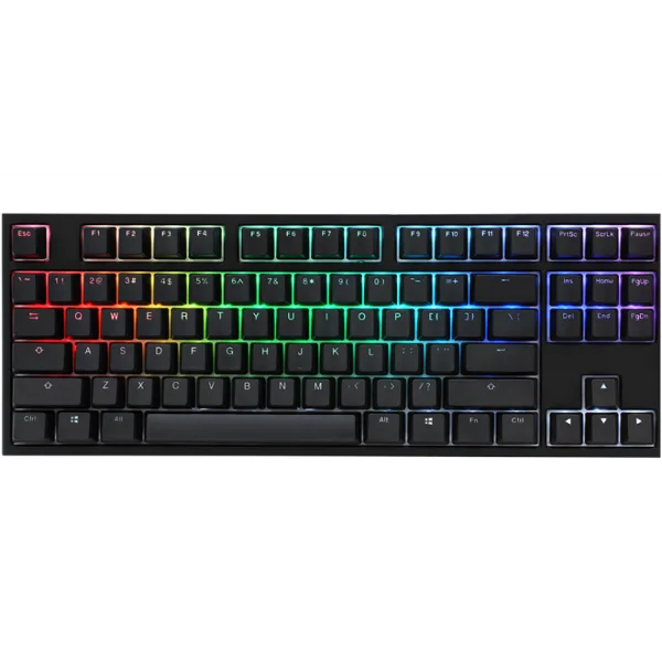TECLADO GAMER DUCKY ONE 2 RGB TKL KAILH BOX RED SWITCH DOUBLE SHOT PBT MECANICO