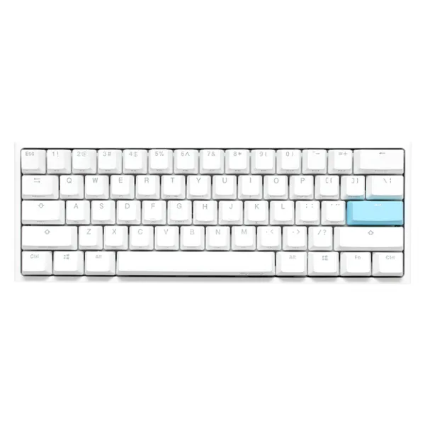 TECLADO GAMER DUCKY ONE 2 MINI RGB WHITE RGB KAILH BOX SILENT RED SWICHT DOUBLE-SHOT PBT MECANICO