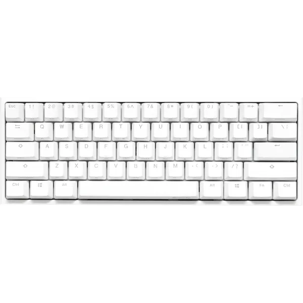 TECLADO GAMER DUCKY ONE 2 MINI RGB CHERRY MX BROWN DOUBLE-SHOT PBT MECANICO WHITE ISO ESPAÑOL