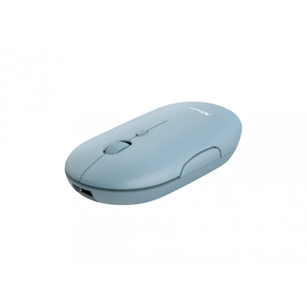 MOUSE TRUST PUCK WRL RECARGABLE BLUE
