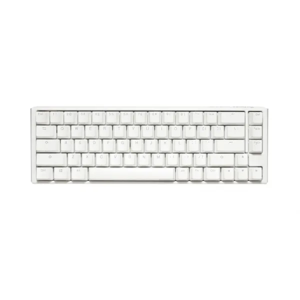 TECLADO MECANICO DUCKY ONE 3 SF TECLAS BLANCAS INTERRUPTOR ROJO INGLES PBT DOBLE DISPARO SIN COSTURAS ESTUCHE SUPERIOR BLANCO ESTUCHE INFERIOR BLANCO