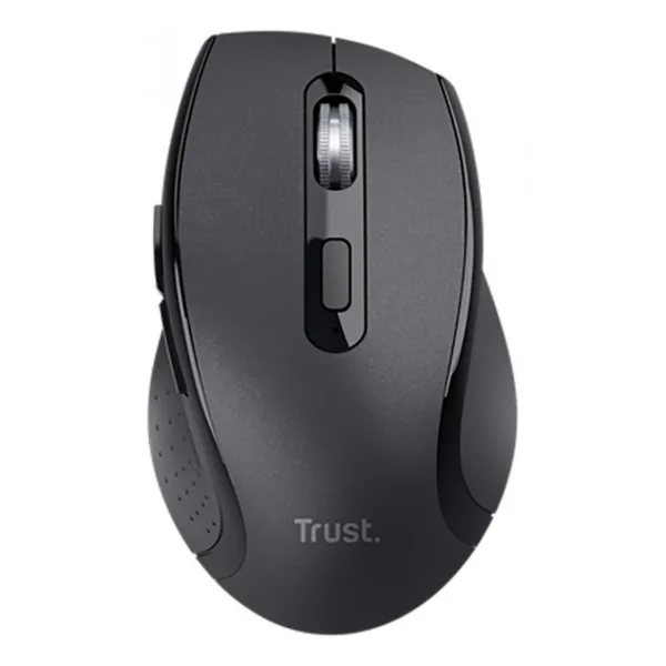 MOUSE INALÁMBRICO TRUST SURA CÓMODO CON RUEDA METÁLICA NEGRO