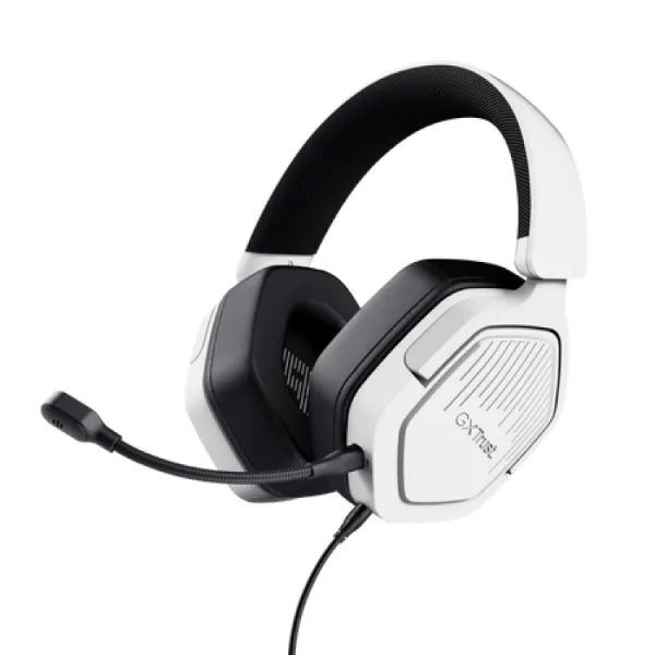 AURICULAR GAMER GXTRUST 492 CARUS MULTIPLATAFORMA CON MICRÓFONO DESMONTABLE BLANCO