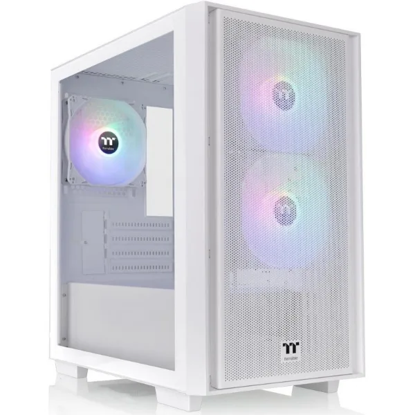 GABINETE GAMER THERMALTAKE VERSA H16 TG ARGB SNOW WHITE TEMP GLASS