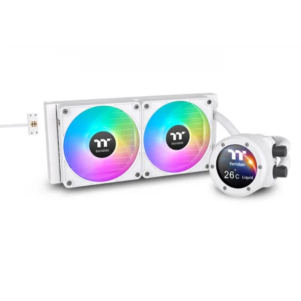 WATER COOLER THERMALTAKE TH240 V2 ULTRA EX ARGB SYNC WATER BLOCK SNOW EDITION