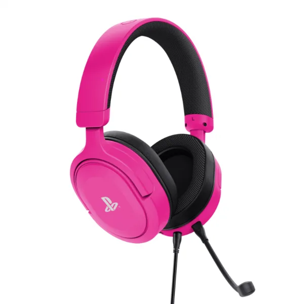 AURICULAR GAMER GXTRUST 498P FORTA PARA PS5 CON LICENCIA OFICIAL ROSADO