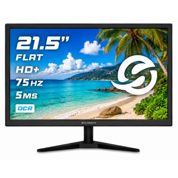 MONITOR SOLARMAX 21.5 FULL HD 75HZ VGA/HDMI NEGRO