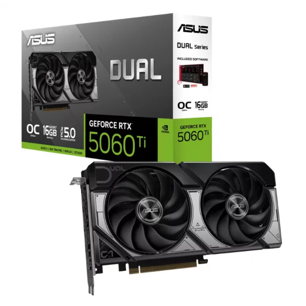 PLACA DE VIDEO ASUS DUAL RTX 5060TI O16GB EVO